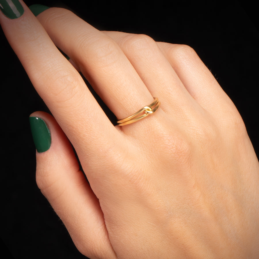 You and Me Knot Ring