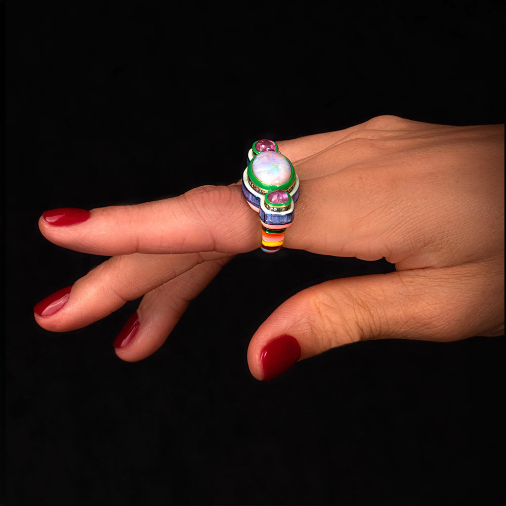 Poptails Temple Ring