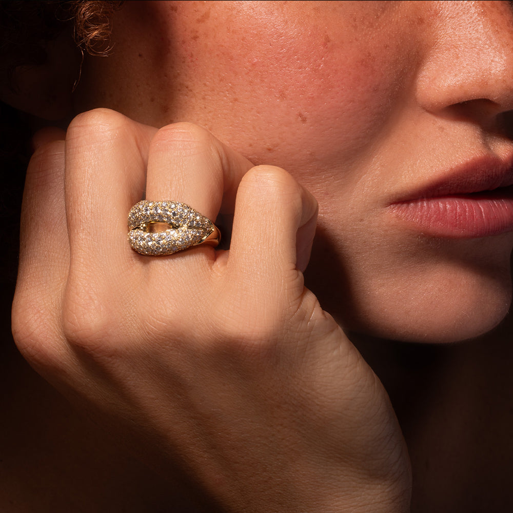 Hotlips Diamond Pave