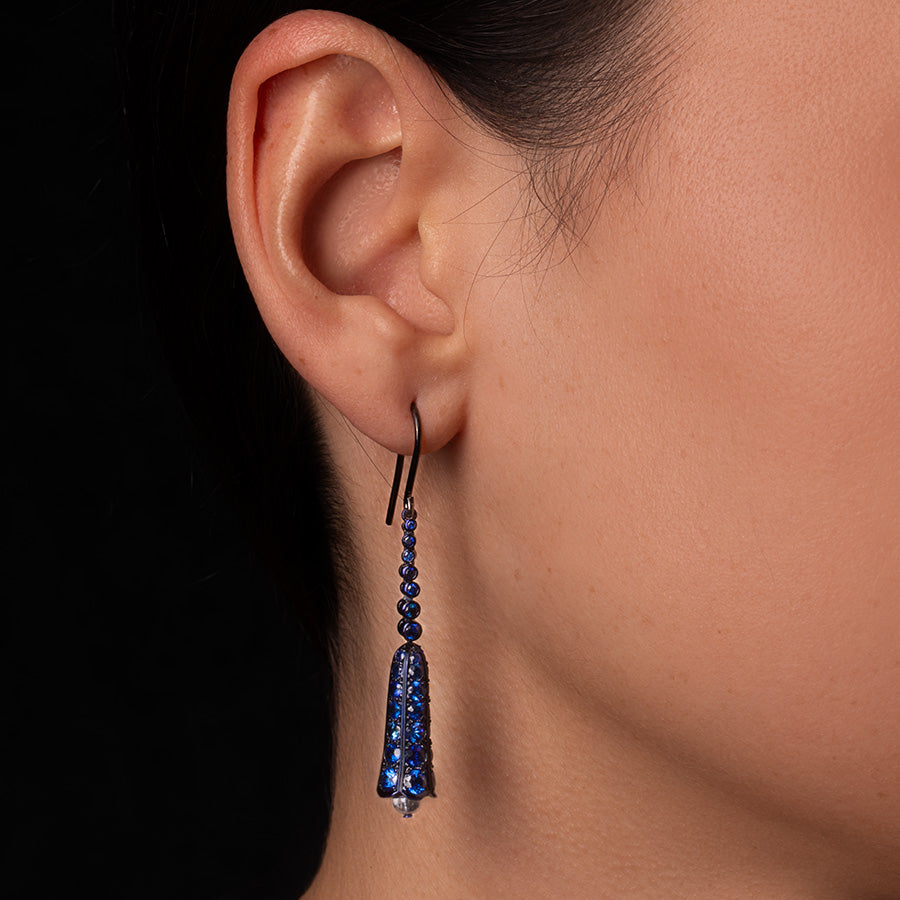 Sapphire Bluebell Earrings