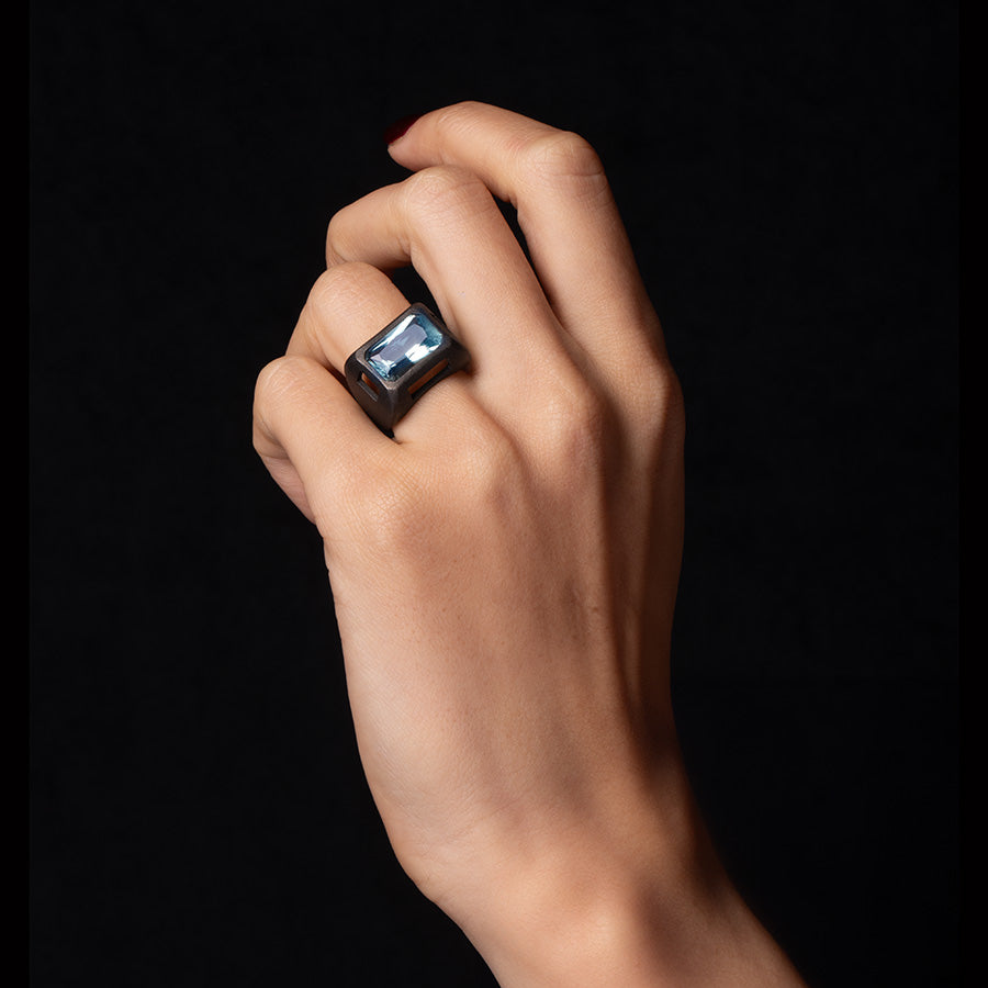 Chromeo Aquamarine Ring