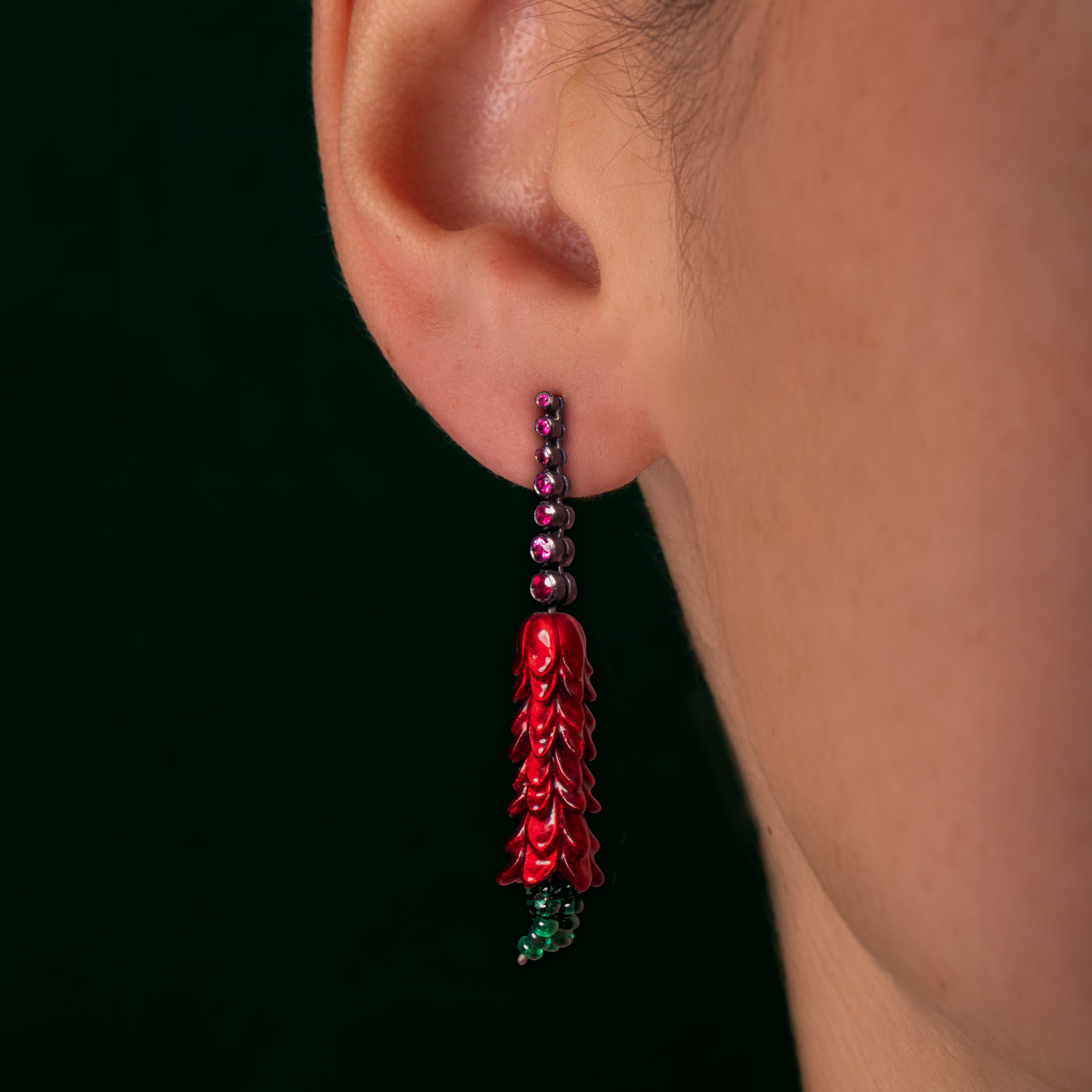 Chlorophyll Aloe Vera Earrings