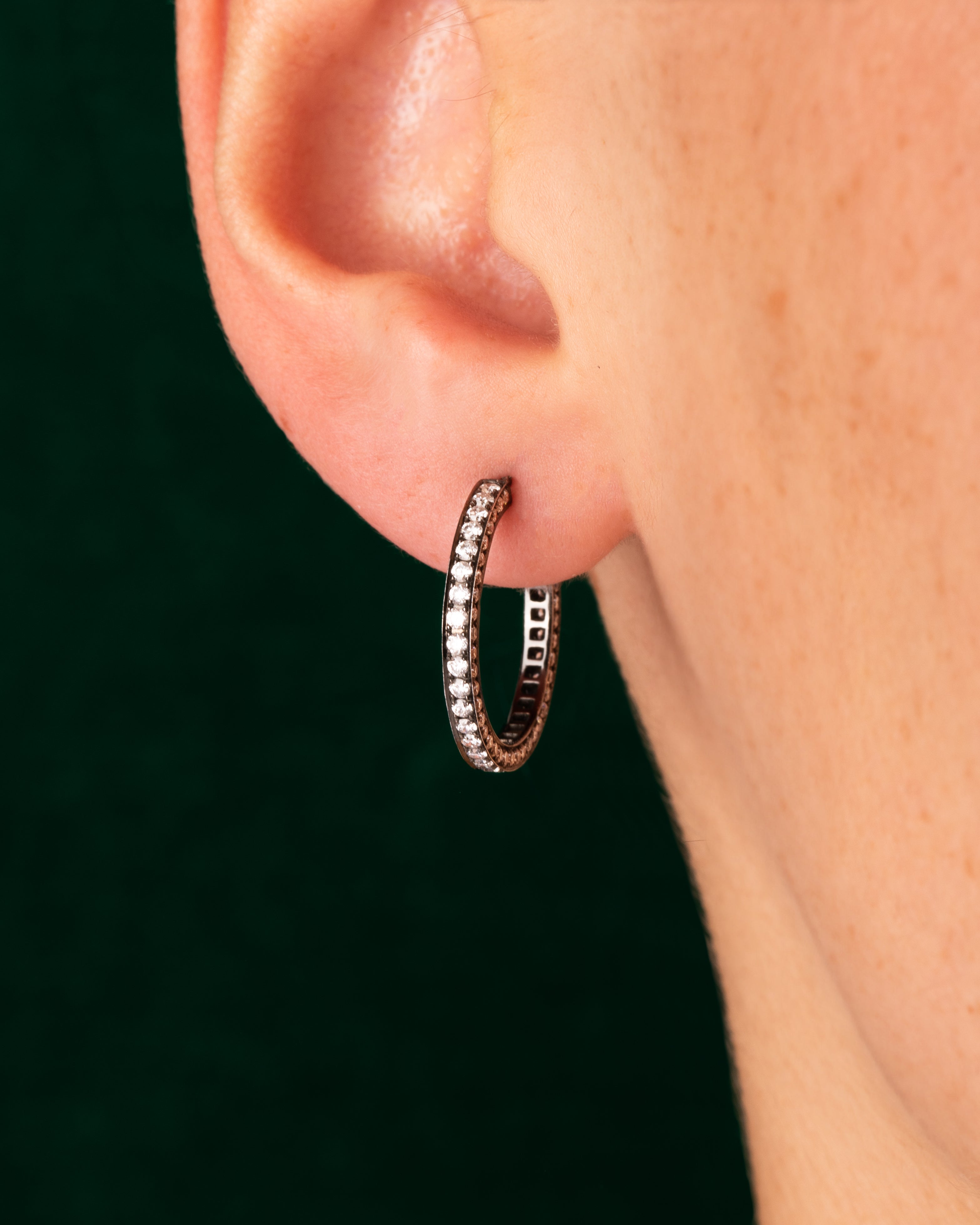 Eternity Diamond Hoops