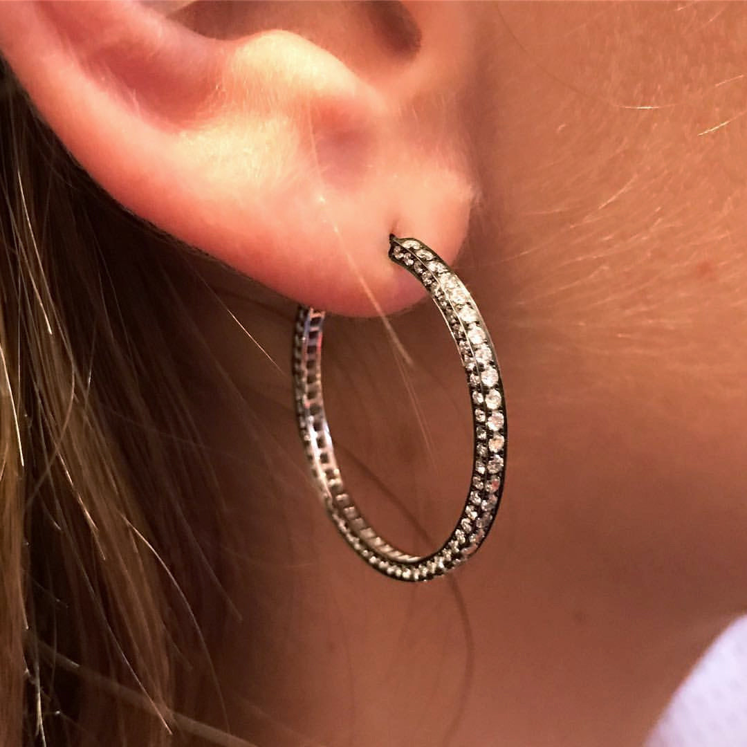 Eternity Diamond Hoops