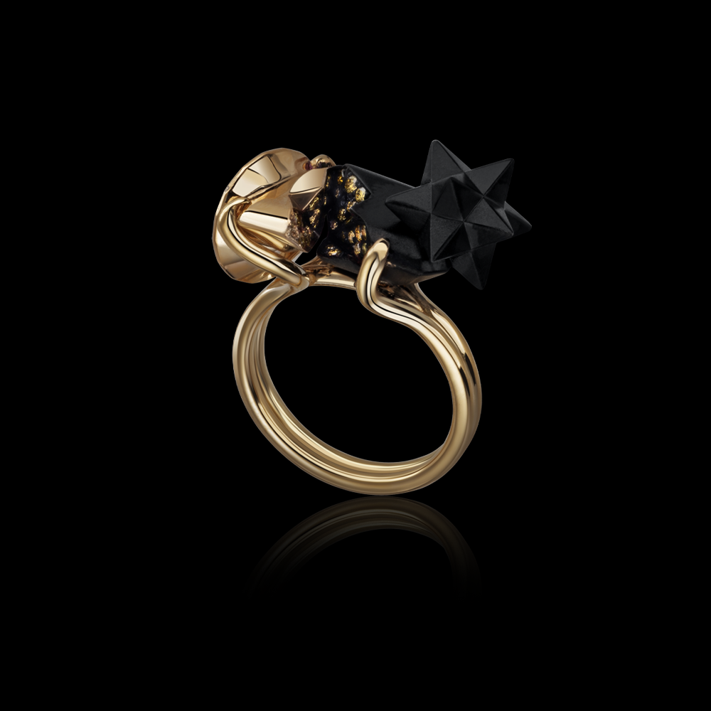 Frankenstone Cognac Diamond Ring