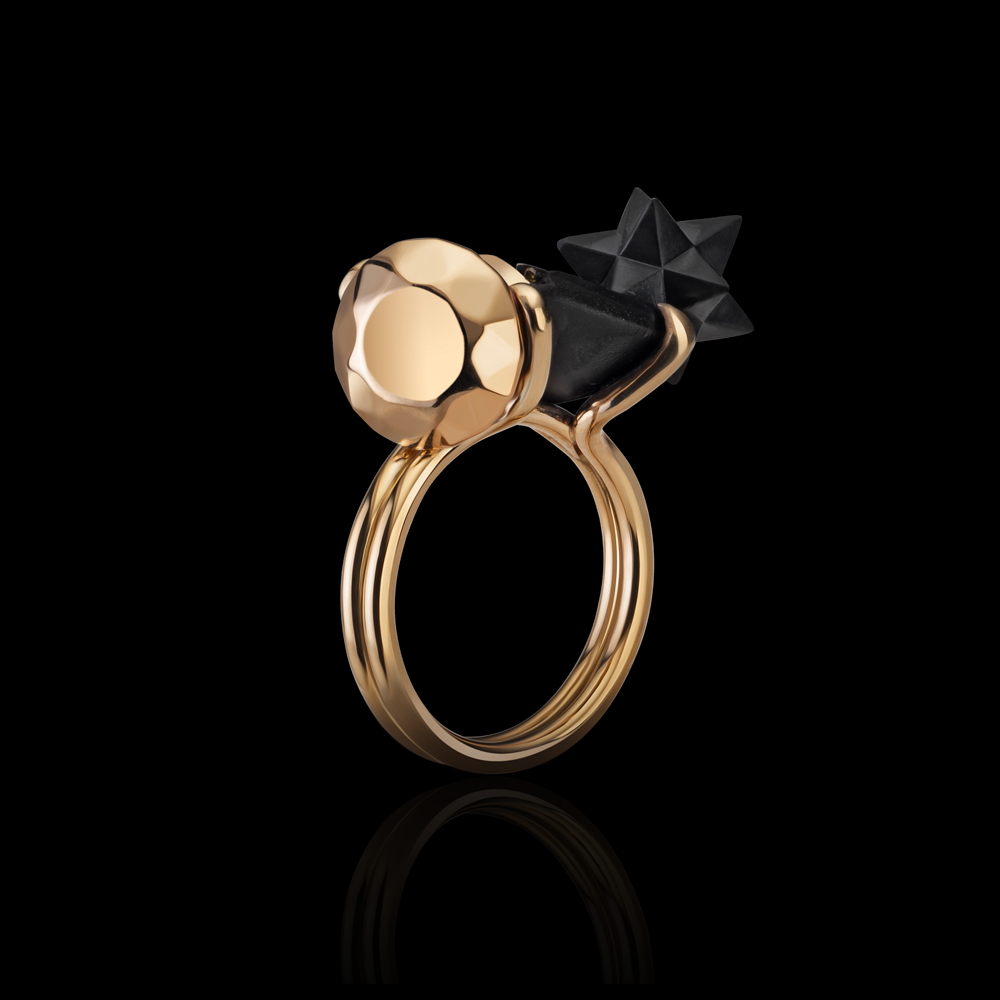 Frankenstone Cognac Diamond Ring