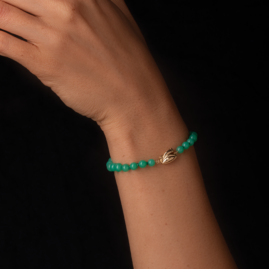 Friendship Chrysoprase Beaded Bracelet