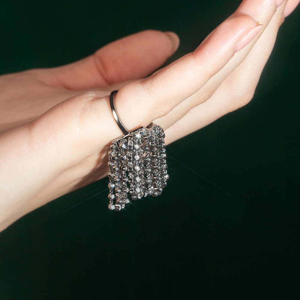 Fringe All Diamond Ring