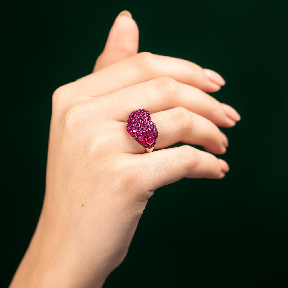 Love Heart Ruby Ring