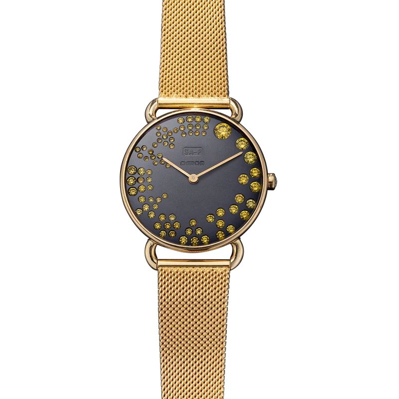 Rounds Yellow Diamond Watch