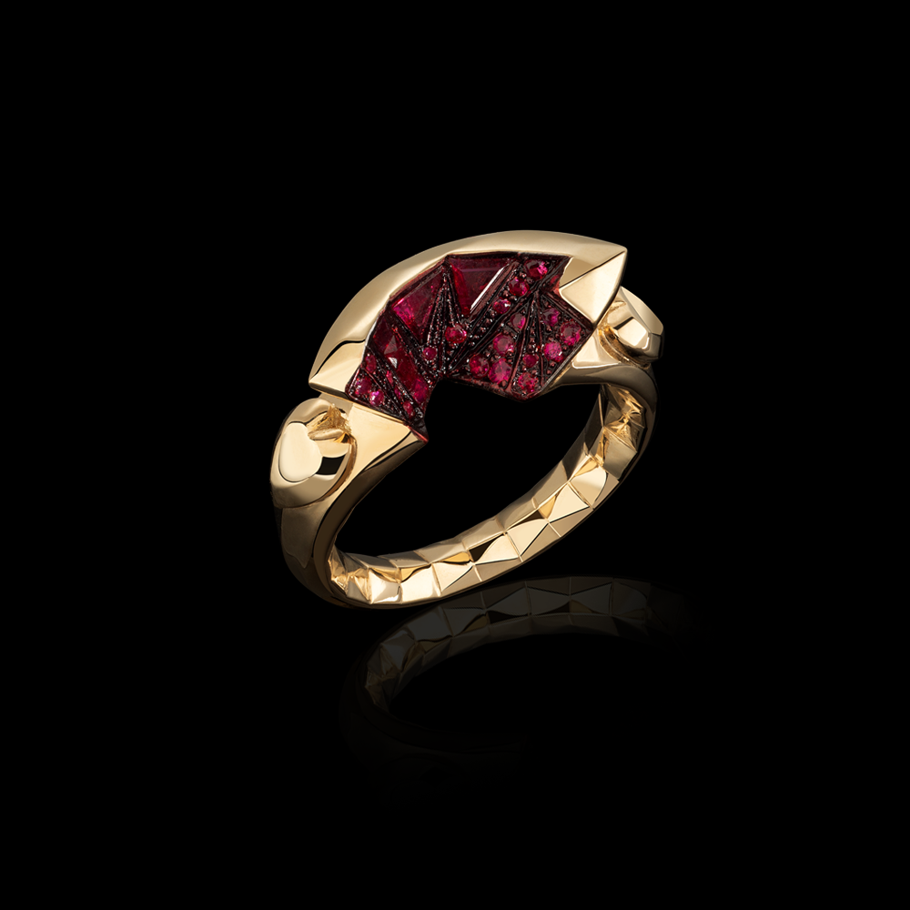 Marquise Cut Split Ring