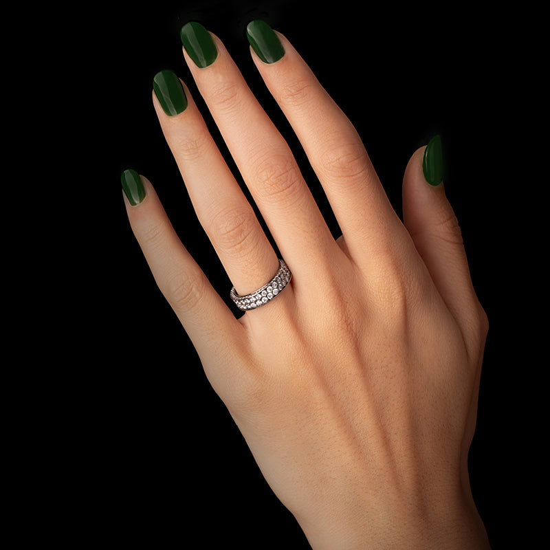 Cinderella Wide Diamond Band