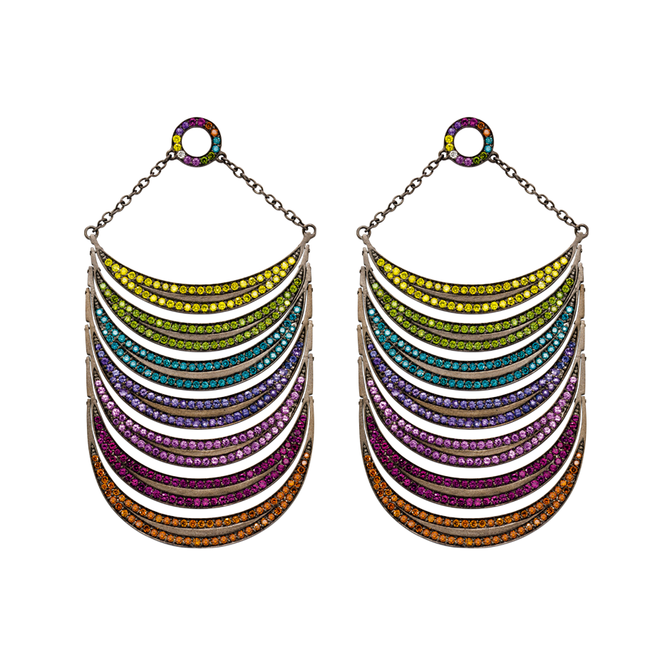 Black Rainbows Earrings