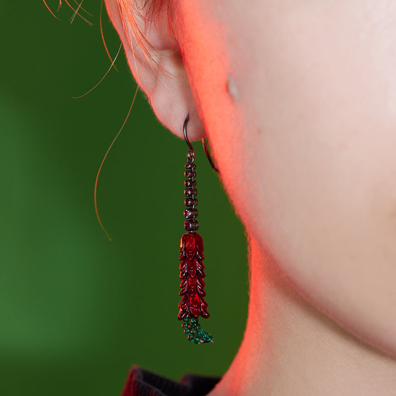 Chlorophyll Aloe Vera Earrings