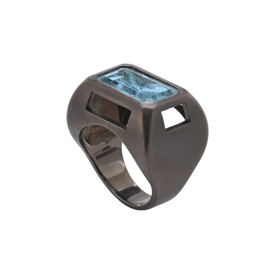 Chromeo Aquamarine Ring