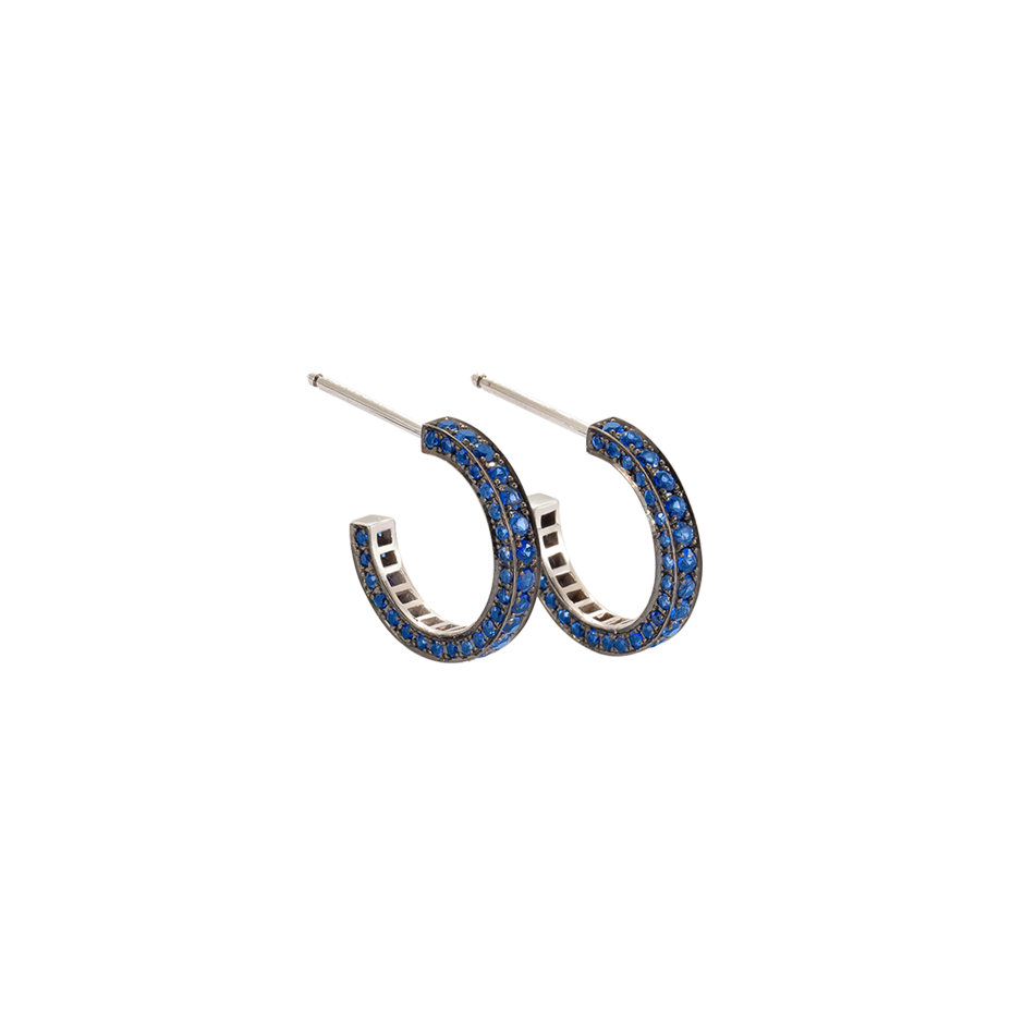 Eternity Small Sapphire Hoops