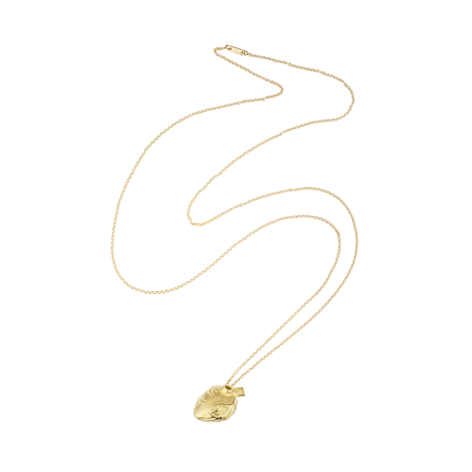 Heart of Gold Anatomical Human Heart Pendant on Chain 18 Karat Solid Gold by Solange Azagury-Partrige