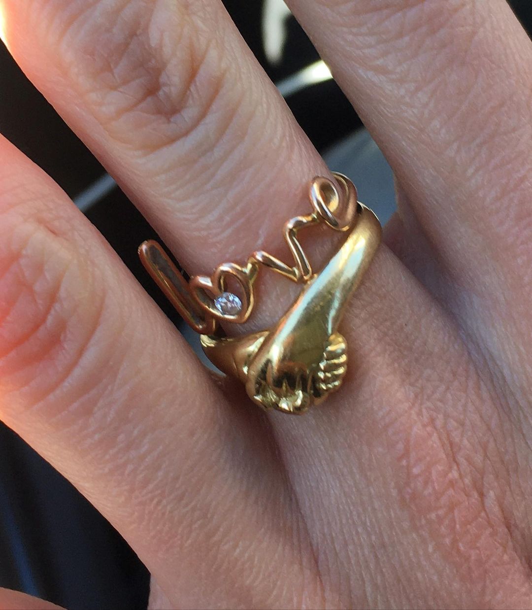 Love Written Diamond Ring