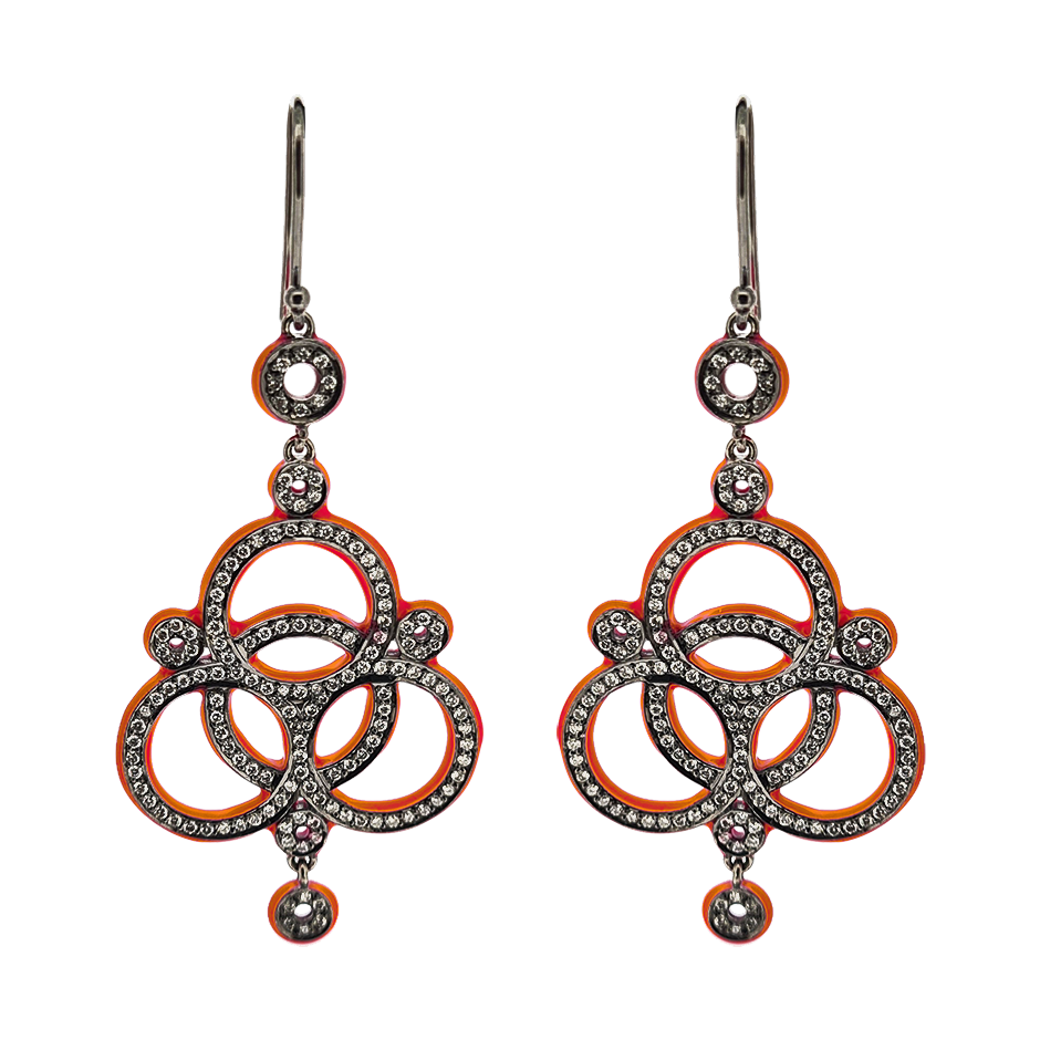 Love Knot Diamond Earrings