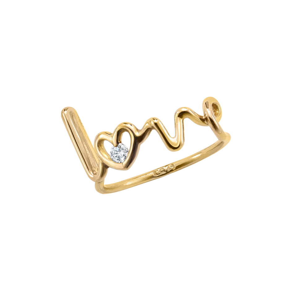 Love Written Diamond Ring