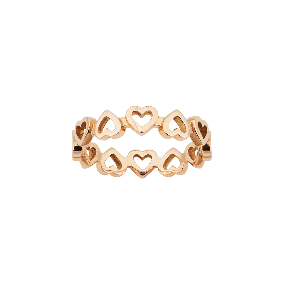 Heart band hot sale ring gold