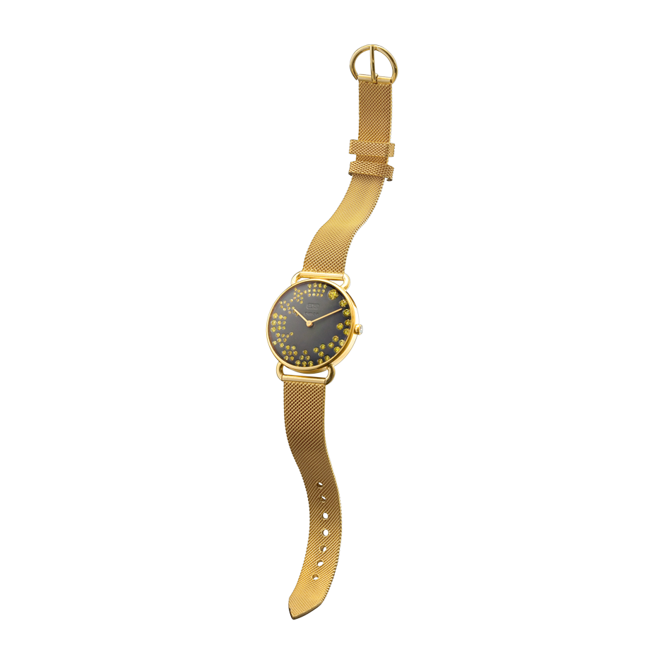 Rounds Yellow Diamond Watch