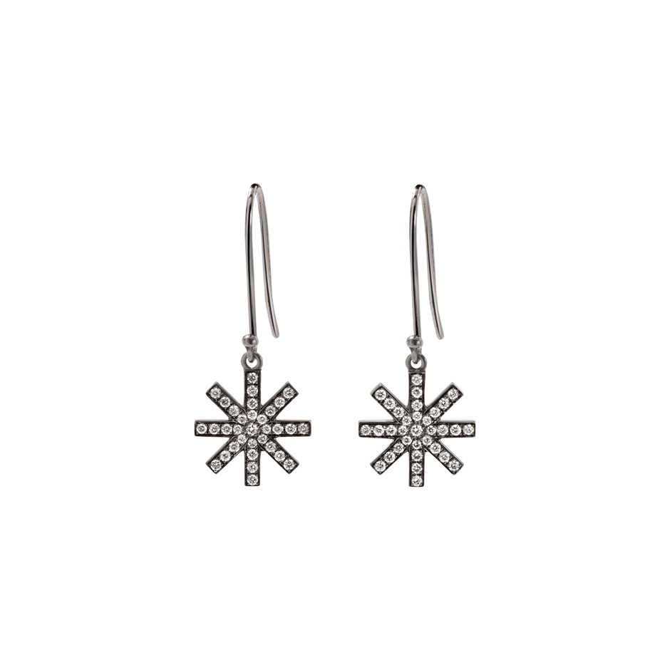 Delicate Star Diamond Earrings