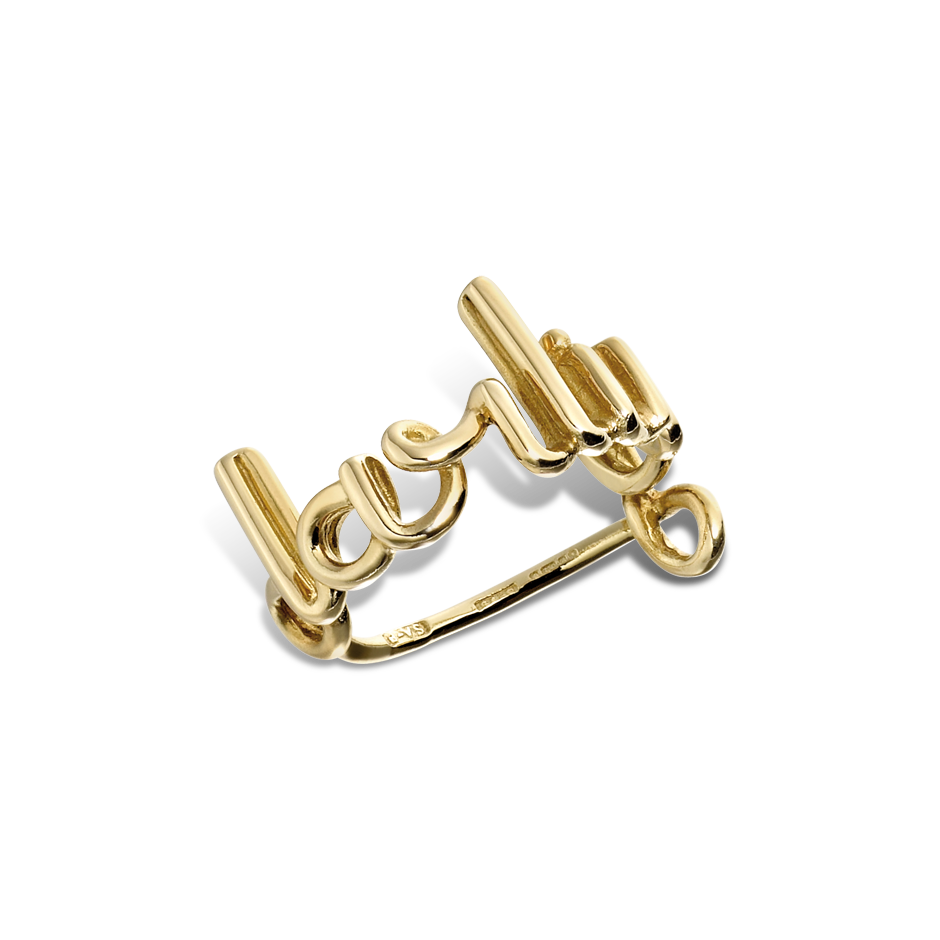 Darling Written Ring