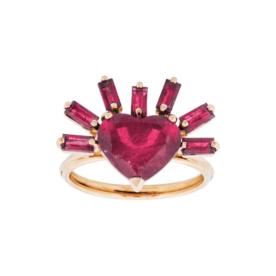 On Fire Ruby Ring