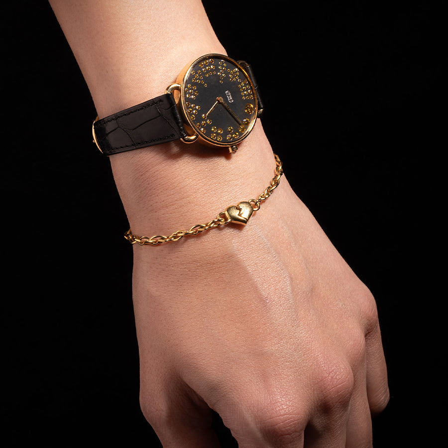 Rounds Yellow Diamond Watch