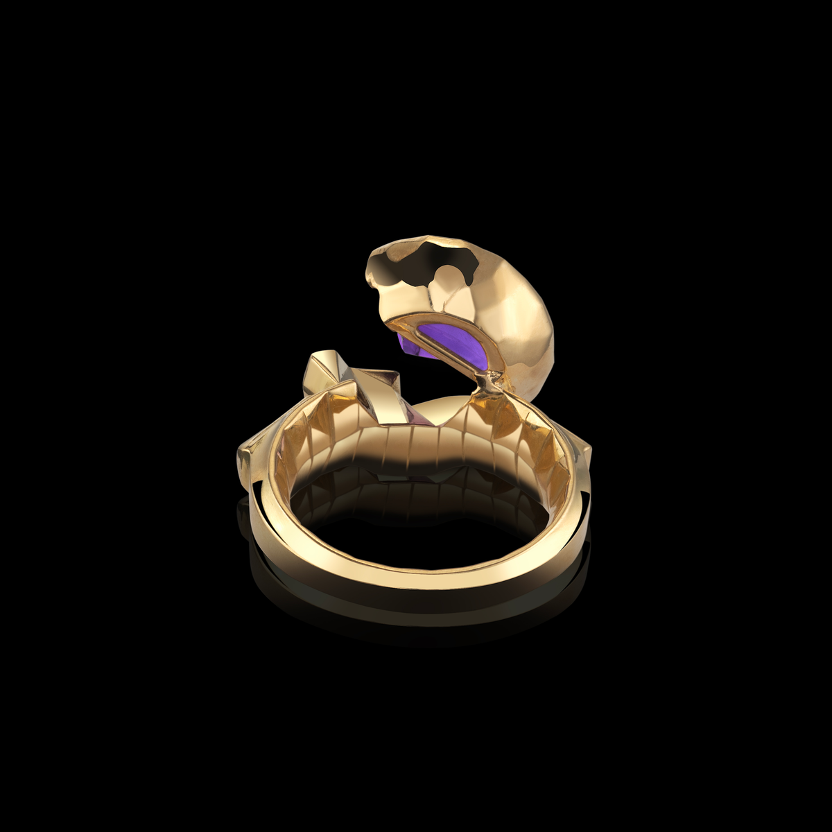 50:50 Brilliant Cut Amethyst Ring