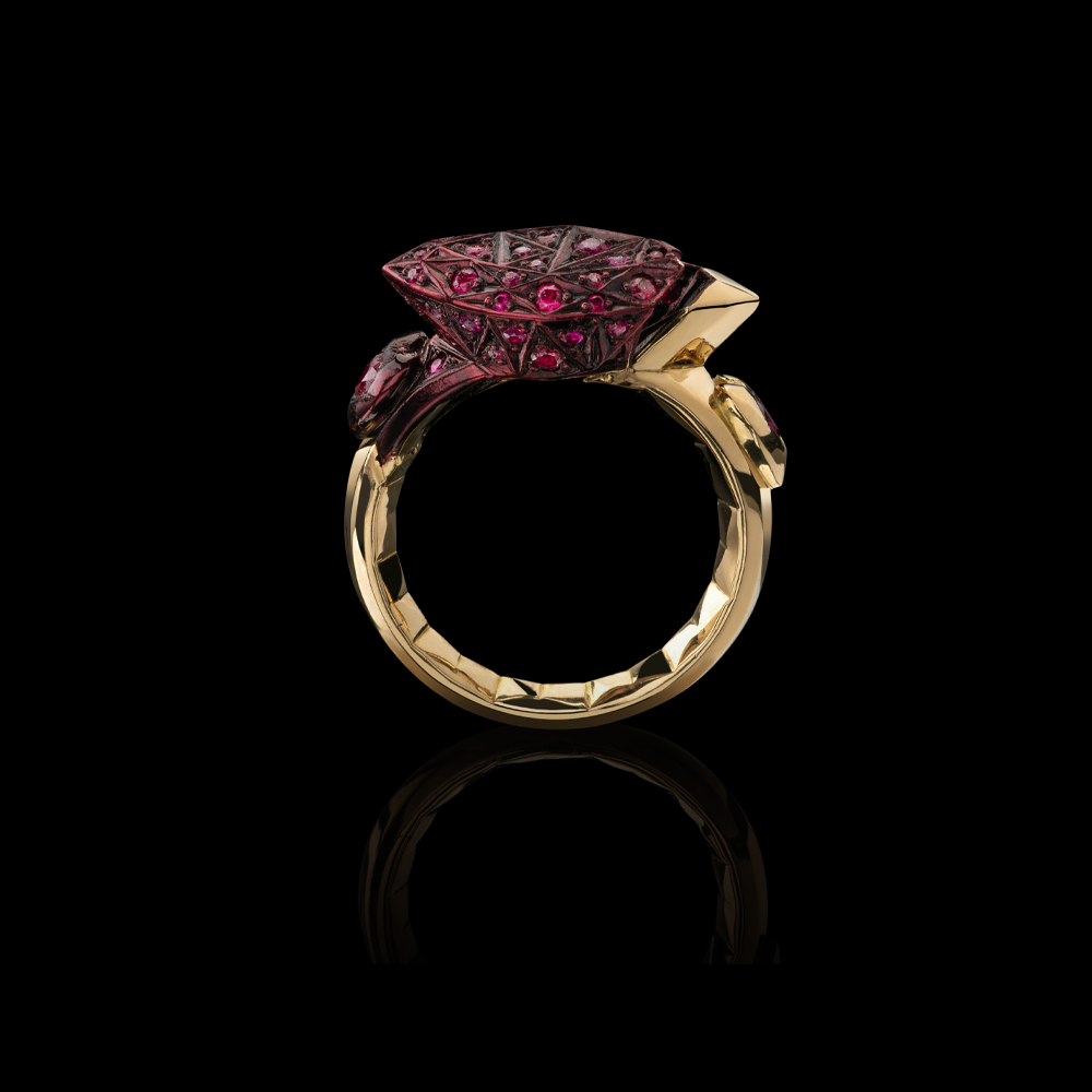 50:50 Marquise Ruby Ring