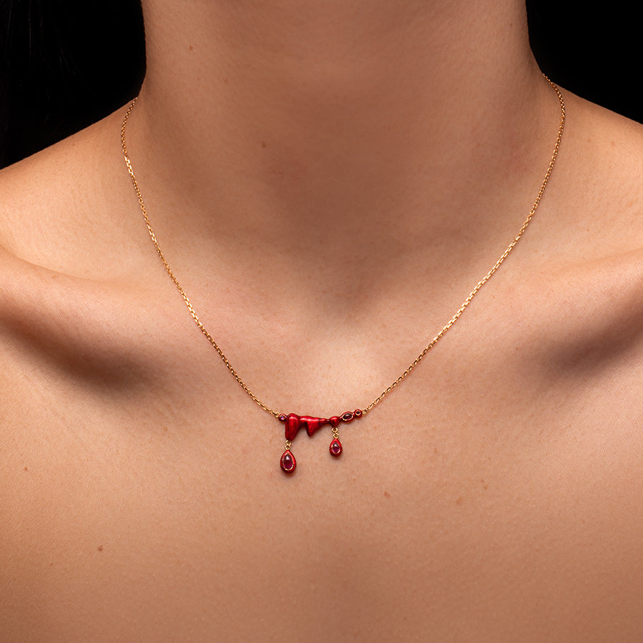 Blood Red Necklace