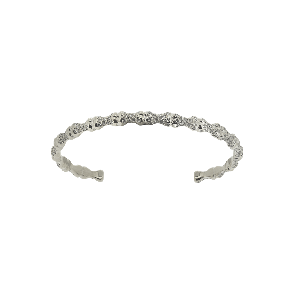 Diamond Pave Bones Bangle