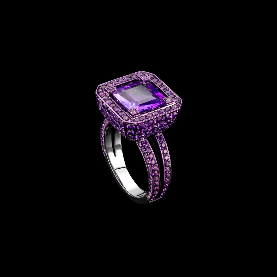 Cup Amethyst Ring