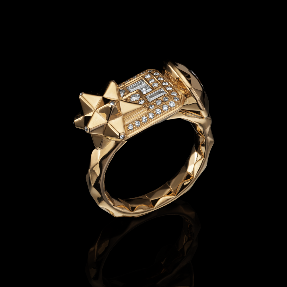 Frankenstone Diamond Ring