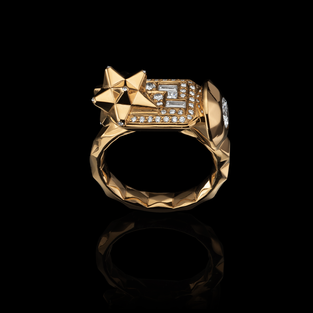 Frankenstone Diamond Ring