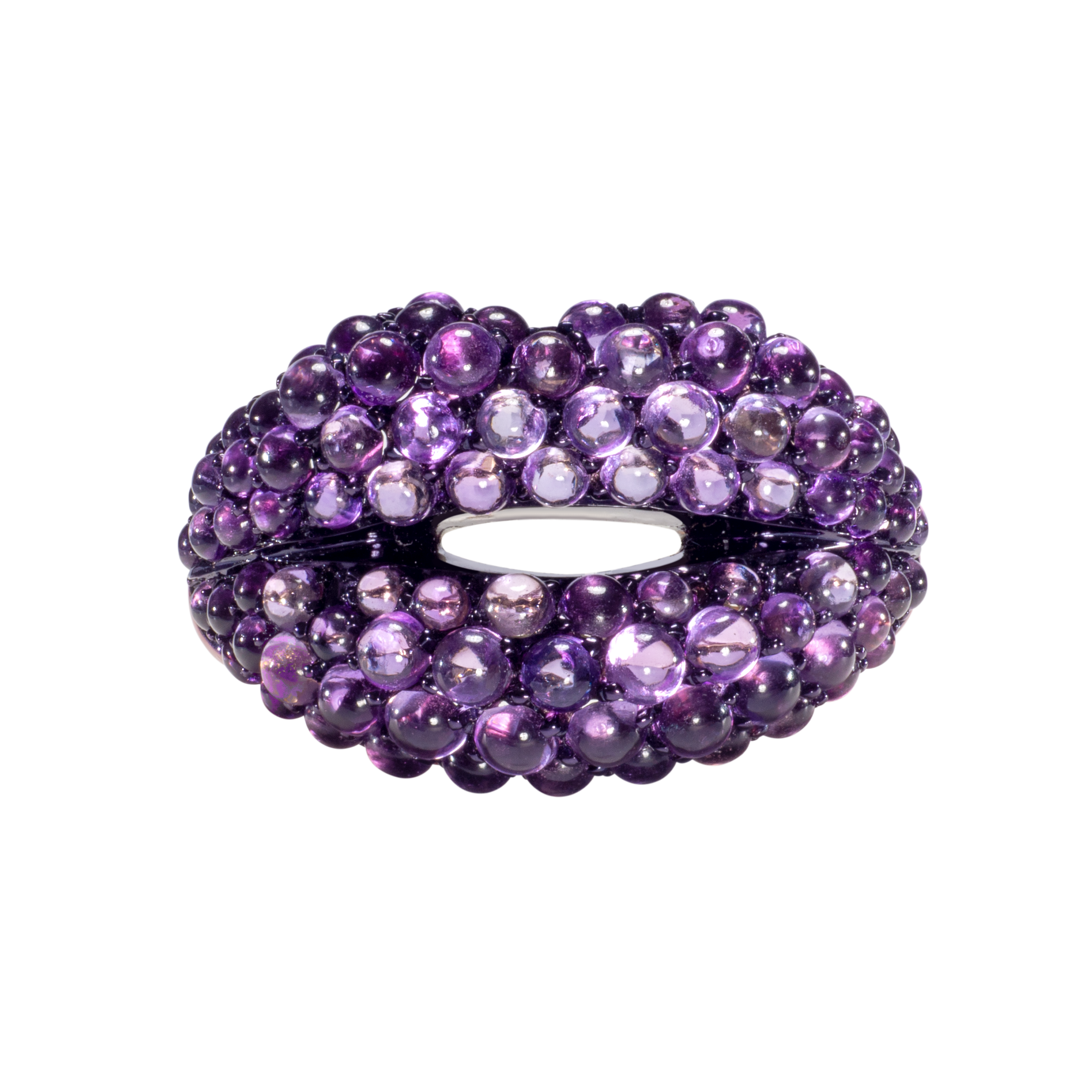 Hotlips Amethyst & Classic Red Ring