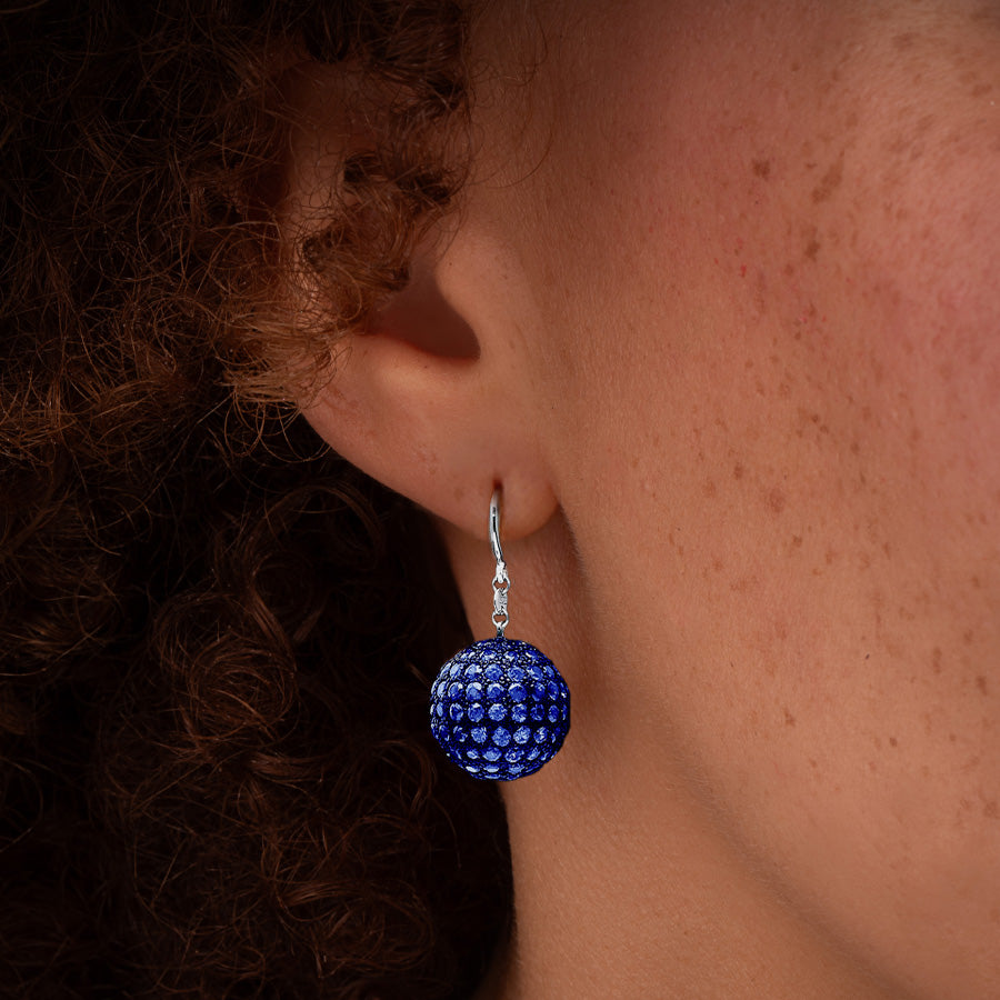 Mirror Ball Short Earrings