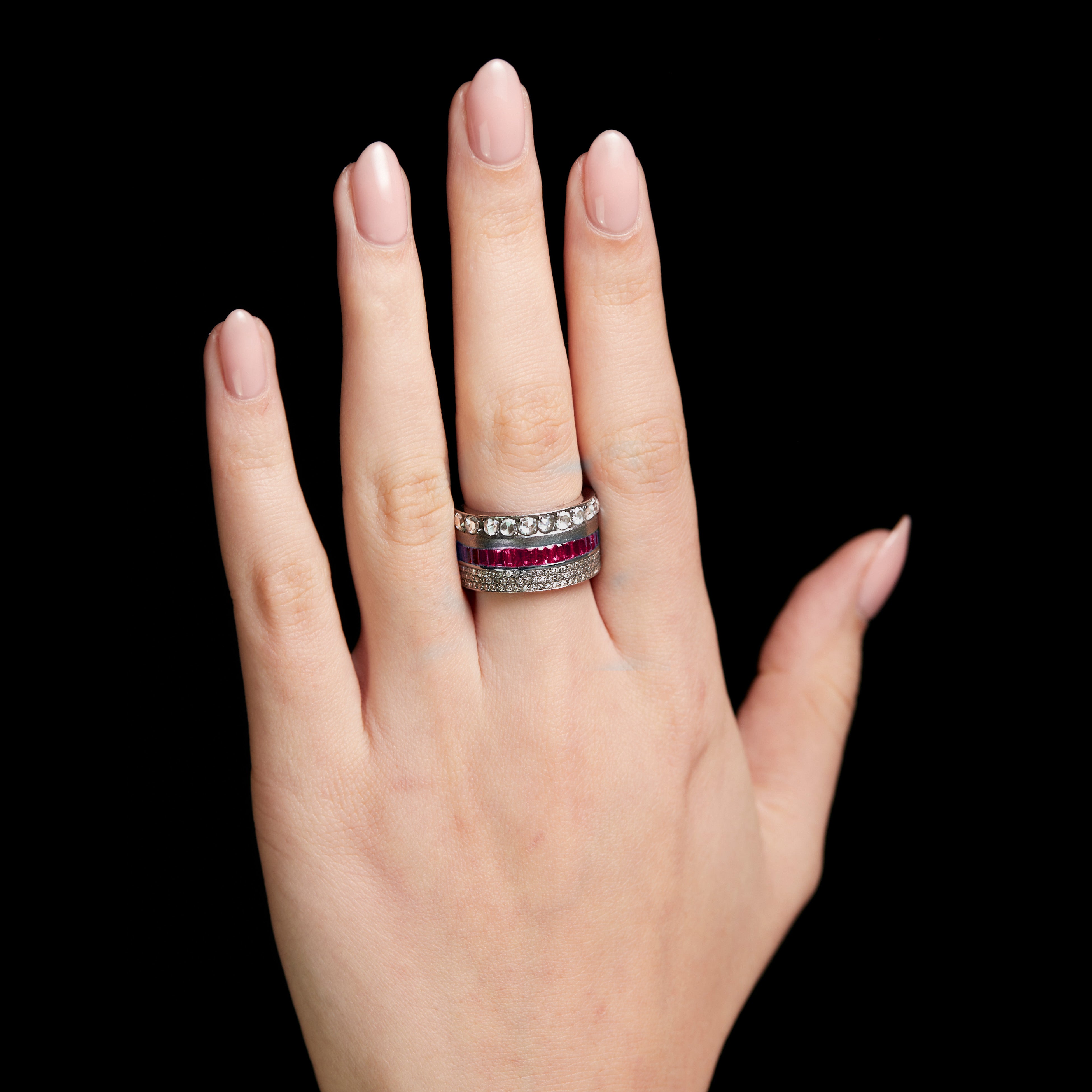 Mish Mash Ruby Diamond Ring