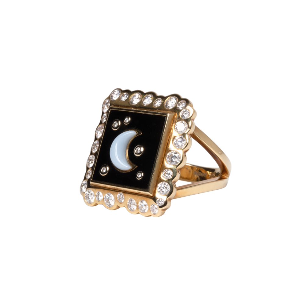 Cosmic Moon Ring