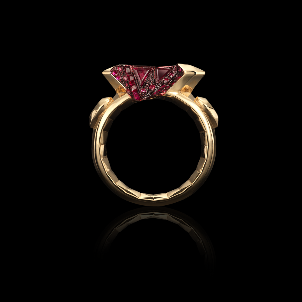 Marquise Cut Split Ring