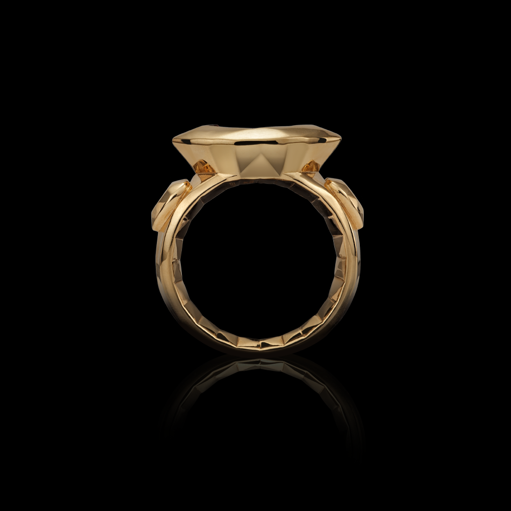 Marquise Cut Split Ring