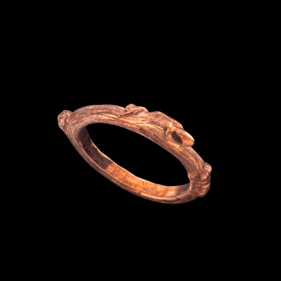 Copper Alpha Wood Ring