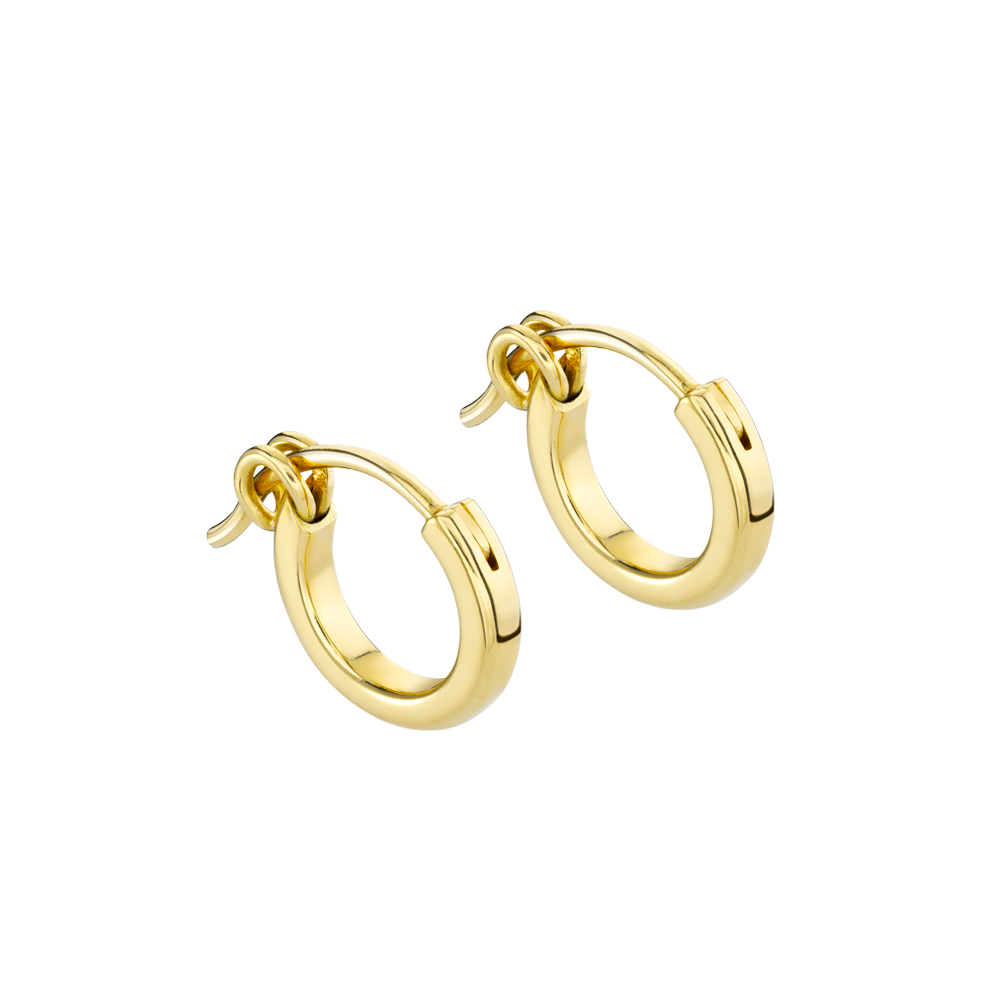 Small gold hoop earrings 18k online