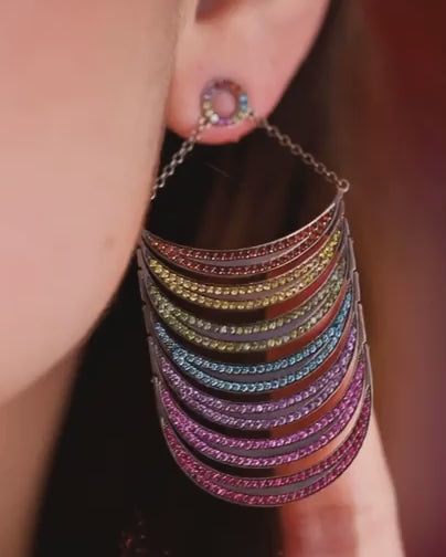 Black Rainbow Earrings Video