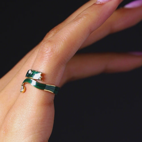 Diamond Blades of Grass Ring