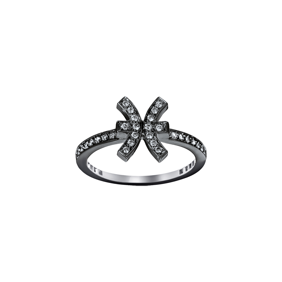 Delicate Diamond Zodiac Ring