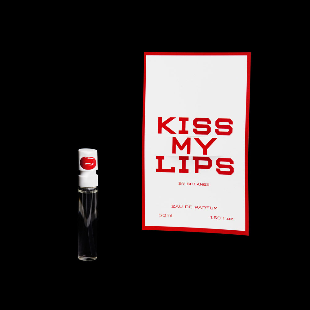 Kiss My LIps Perfume Tester Image Vial and Card