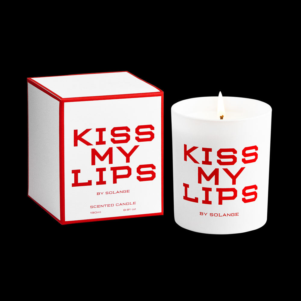Kiss My Lips Candle Lit And Box By Solange Azagury-Partridge Front View